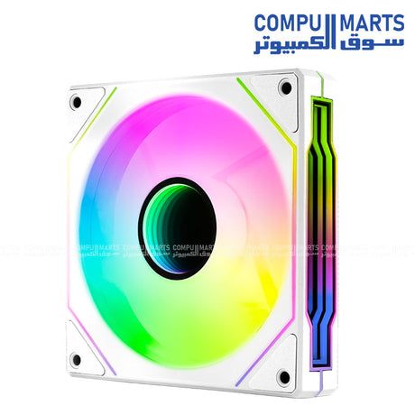 Phantom M-3 12 PWM ARGB – 120mm Cooling Fan – Black / White – Hydraulic Bearing – 50.2 CFM