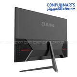 AIWA MD2425-V 23.8″ gaming monitor with IPS panel, FHD 1080p, 180Hz refresh rate, 1ms response time, HDMI + DP ports. Ideal for gamers – in Egypt.