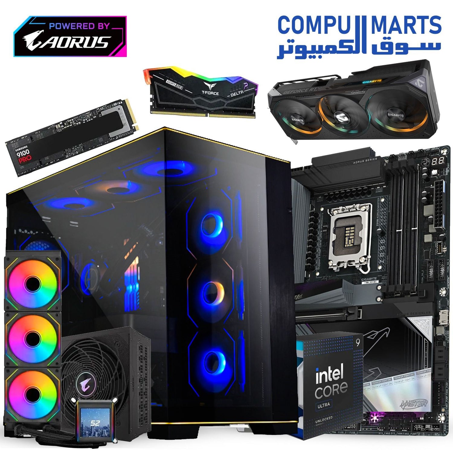 ALEXANDRE P ULTRA – Gaming PC – Intel Core Ultra 9 285K – GIGABYTE RTX 5080 – 64GB DDR5 – 1TB PCIe 5.0 – Lian Li O11D EVO

