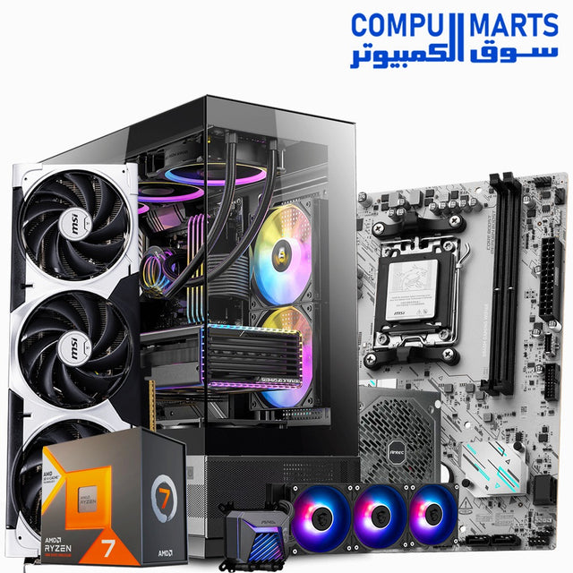 ALPHA 2 X3D Edition gaming PC with Ryzen 7 7800X3D and RTX GPU options.