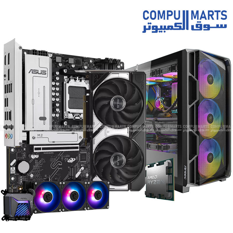 AMD FLEX PRO AMD Ryzen 7 7800X3D Gaming PC – 32GB DDR5, 1TB NVMe, 360mm Liquid Cooling