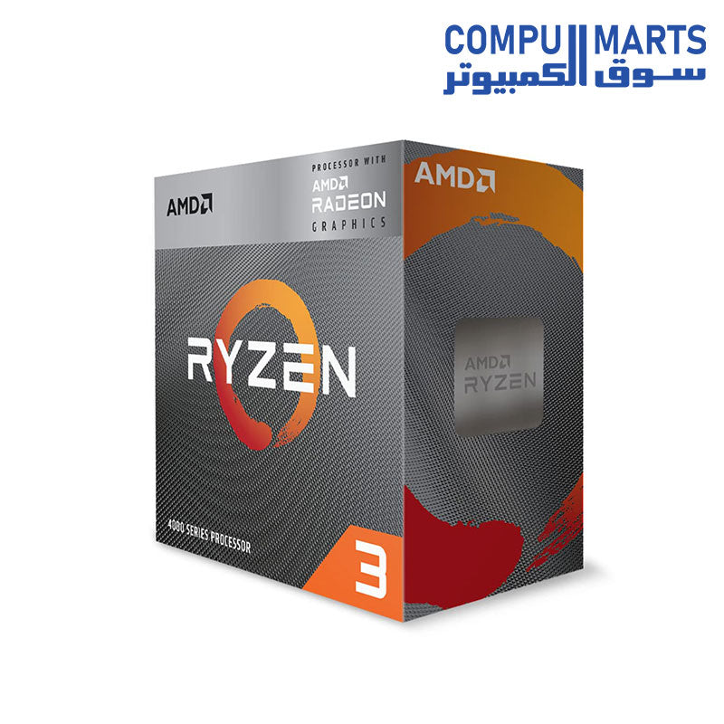 AMD Ryzen 3 4300G 4C 8T 3.8 4.0GHz Boost 6MB 45-65W AM4 Box with Radeo ...