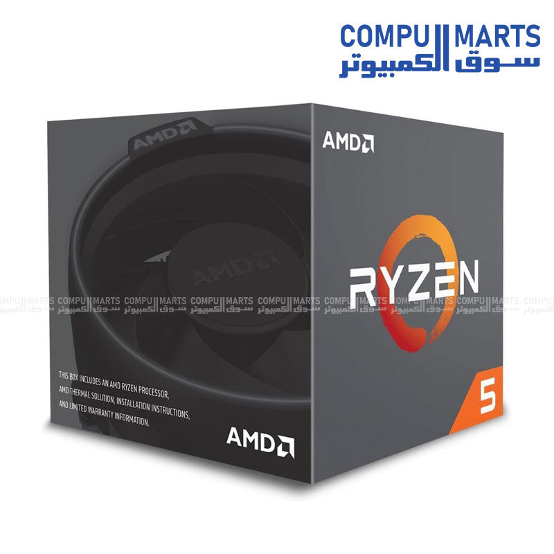 AMD Ryzen 5 2600X Processor Tray – 6 Cores, 12 Threads, 4.2GHz Boost, AM4 Socket – Egypt