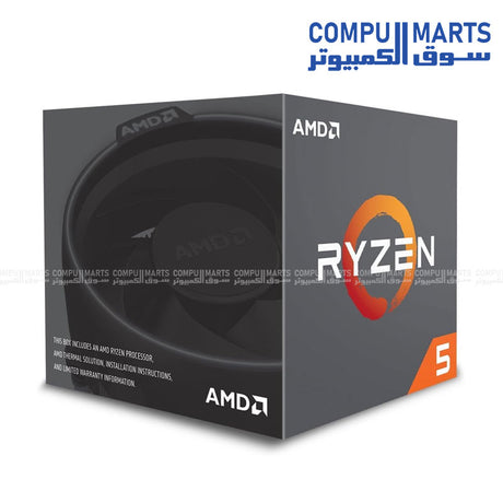 AMD Ryzen 5 2600X Processor Tray – 6 Cores, 12 Threads, 4.2GHz Boost, AM4 Socket – Egypt
