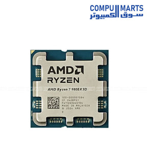 Ryzen 7 9800X3D – Processor – AMD – 8 Cores – 16 Threads – 3D V‑Cache – Up to 5.6GHz – AM5 – Gaming Performance
