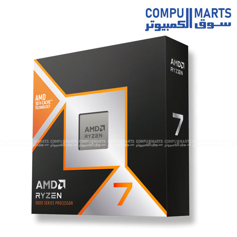 AMD Ryzen 7 9850X3D – desktop processor – AMD – Zen 5 gaming CPU with 96MB 3D V-Cache