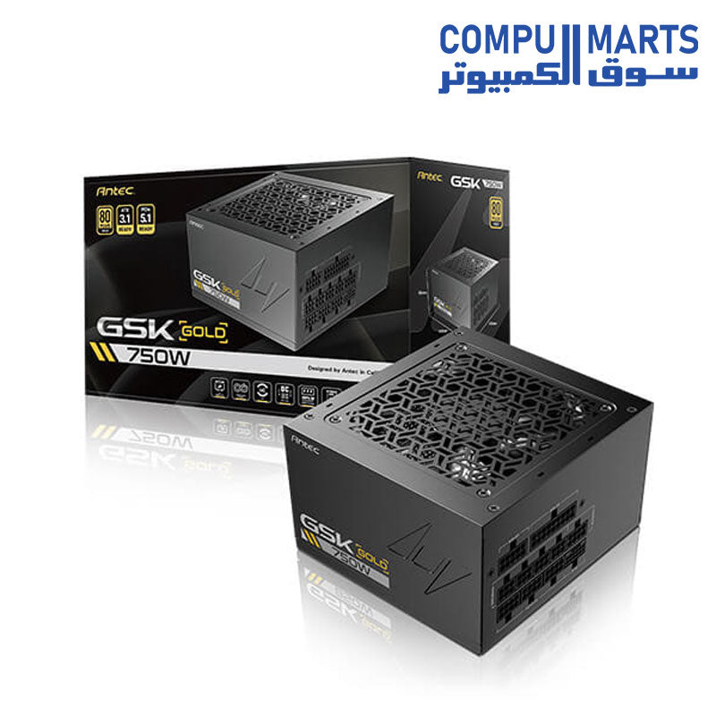 Antec GSK 750W ATX3.1 80PLUS GOLD 新品 e-TREND｜ANTEC GSK750 ATX3.1 [ATX3.1電源 80PLUS GOLD認証 GSK