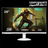 AOC 24B30H3/BW 23.8-inch FHD IPS White Monitor 120Hz