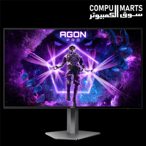 AOC AGON PRO AG276QZD 26.5-inch OLED QHD gaming monitor with 240Hz refresh rate and 0.03ms GtG response time.