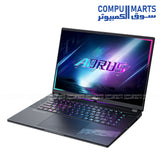 AORUS ELITE 16 AE6H gaming laptop with Intel Core Ultra 9, NVIDIA RTX 5070, 16-inch WQXGA 165Hz display, DDR5 memory, and Windows 11 Pro – Gray Tide