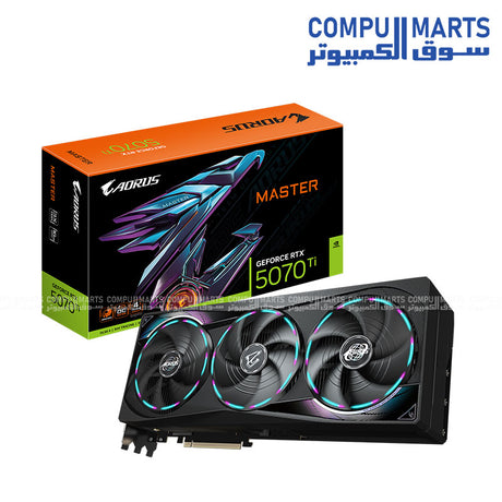 AORUS GeForce RTX 5070 Ti MASTER 16GB WINDFORCE GPU – GV-N507TAORUS-M-16GD

