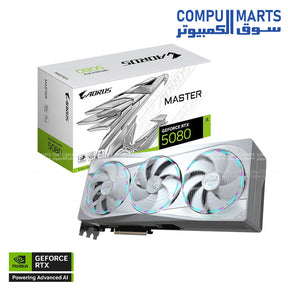 AORUS-RTX-5080-Master-16GB -Graphics-Card–Gigabyte–PCIe-5.0-WINDFORCE-Cooling–RGB–Black-or-White-Edition
