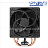 ARCTIC Freezer 36 CO CPU Air Cooler with dual P12 PWM fans, 4 copper heatpipes, MX-6 thermal paste, Intel LGA1851/1700 and AMD AM5/AM4 compatibility.