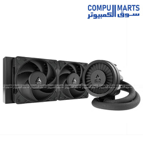 ARCTIC Liquid Freezer III PRO 240 AIO CPU Cooler with dual P12 Pro fans, VRM fan, 240mm radiator, MX-6 pre-applied, Intel and AMD support