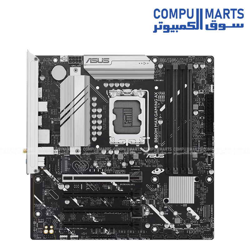 ASUS B860M MAX GAMING AX DDR5 WiFi 6 LGA1851 Motherboard