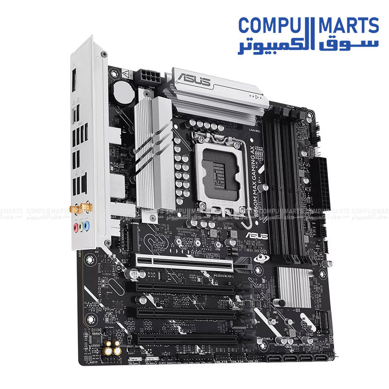 ASUS B860M MAX GAMING AX DDR5 WiFi 6 LGA1851 Motherboard