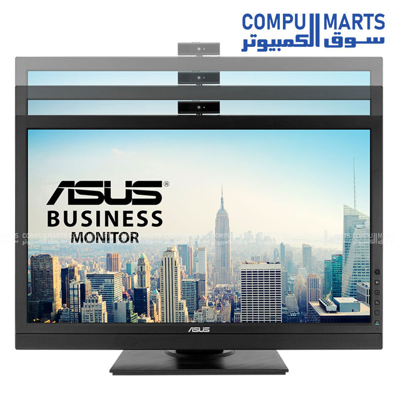 ASUS BE24DQLB – 24" FHD IPS Video Conferencing Monitor – Webcam – Mic Array – Speakers