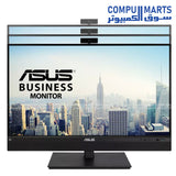 ASUS business monitor with webcam microphone and USB C docking support