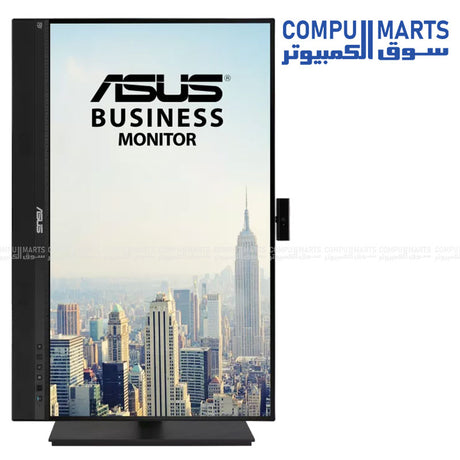 ASUS Zoom Certified office monitor with ergonomic stand and AI noise canceling microphone