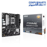 ASUS PRIME A620AM-A-CSM Motherboard – AM5 – DDR5 – PCIe 4.0 – Dual M.2 – Egypt