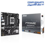 ASUS PRIME A620AM-K Motherboard – AM5 DDR5 PCIe 4.0 – Egypt