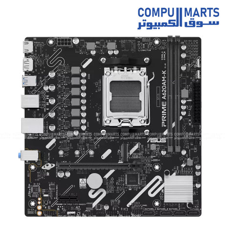 ASUS PRIME A620AM-K Motherboard – AM5 DDR5 PCIe 4.0 – Egypt