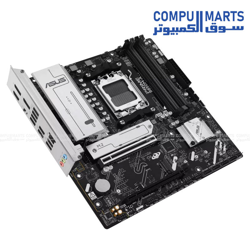 ASUS PRIME B850M-A-CSM – Micro-ATX Motherboard – ASUS – AM5 DDR5 PCIe 5.0 2.5G LAN