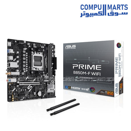 ASUS PRIME B850M-F WIFI AM5 Micro-ATX motherboard with DDR5 and PCIe 5.0