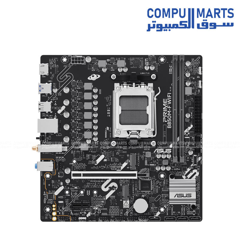 ASUS PRIME B850M-F WIFI AM5 Micro-ATX motherboard with DDR5 and PCIe 5.0