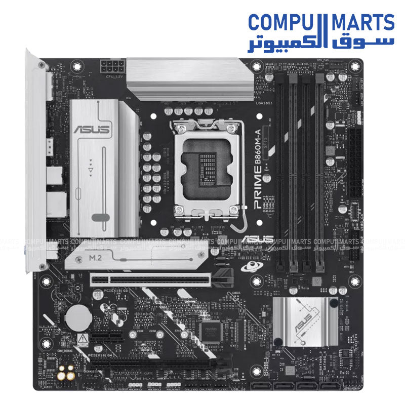 ASUS PRIME B860M-A-CSM Motherboard – Intel LGA1851 – DDR5 – Micro-ATX – Egypt