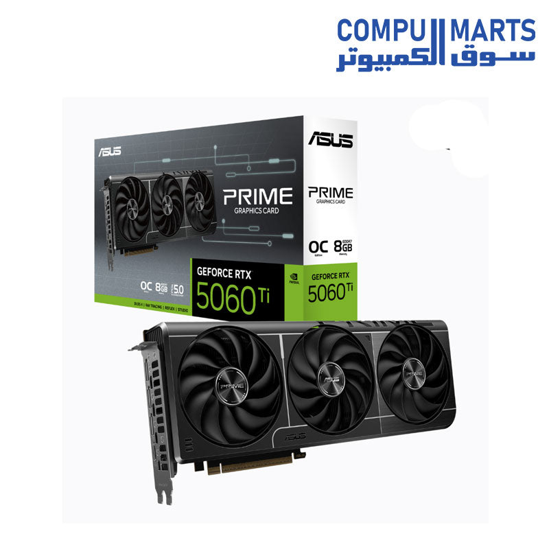 ASUS PRIME GeForce RTX 5060 Ti O8G- GDDR7 8GB OC Edition Graphics
