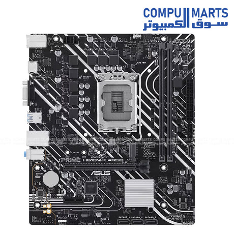 ASUS PRIME H610M-K ARGB Motherboard – DDR5 – PCIe 4.0 – Aura Sync – Egypt