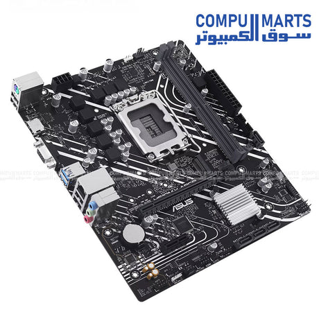 ASUS PRIME H610M-K ARGB Motherboard – DDR5 – PCIe 4.0 – Aura Sync – Egypt