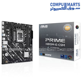 ASUS PRIME H810M-E-CSM Motherboard – DDR5 – PCIe 4.0 – Micro ATX – Egypt
