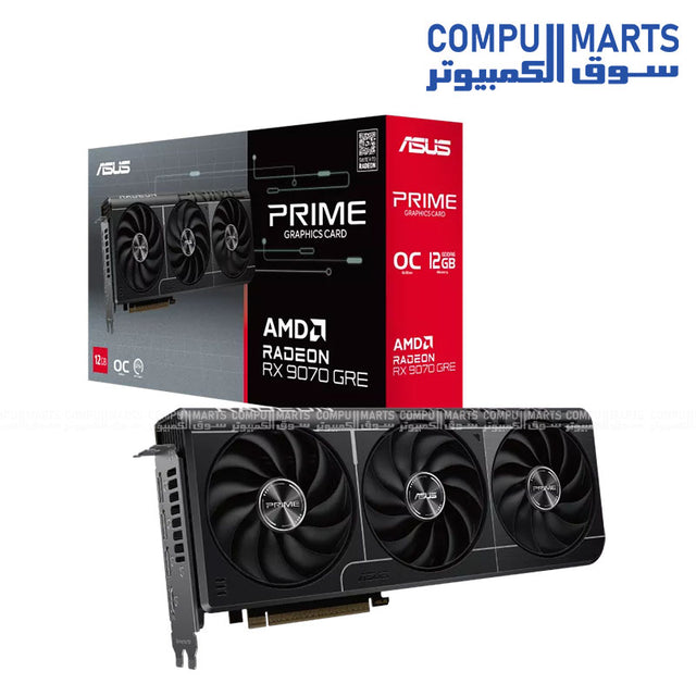 ASUS PRIME-RX9070GRE-O12G-EVO Radeon RX 9070 GRE graphics card