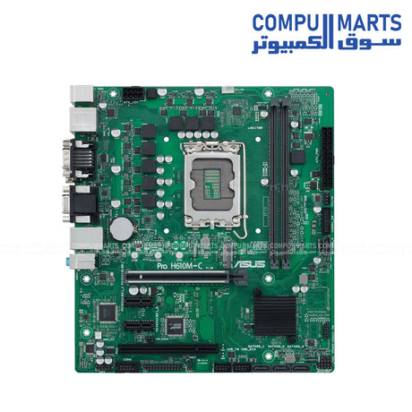 ASUS PRO H610M-C CSM mATX motherboard with DDR5 and Intel H610 chipset