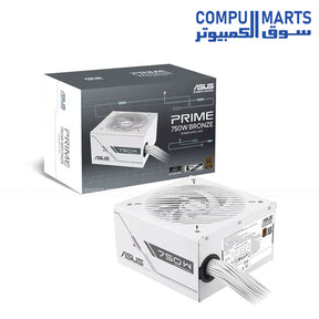 ASUS Prime 750W Bronze White Edition PSU ATX 80 Plus Bronze Power Supply Egypt