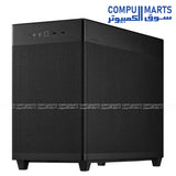 ASUS Prime AP201 Tempered Glass – Small Tower MicroATX PC Case – High Airflow – USB-C – 360mm Radiator Support