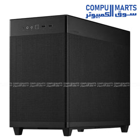 ASUS Prime AP201 Tempered Glass – Small Tower MicroATX PC Case – High Airflow – USB-C – 360mm Radiator Support