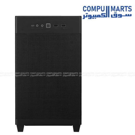 ASUS Prime AP201 Tempered Glass – Small Tower MicroATX PC Case – High Airflow – USB-C – 360mm Radiator Support