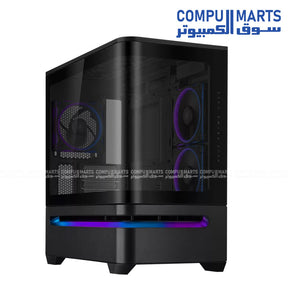 ASUS Prime AP202 ARGB mATX Case with curved glass and optimized airflow