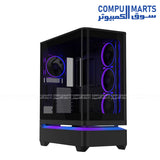 ASUS Prime AP304 ARGB ATX Mid-Tower Gaming PC Case Black