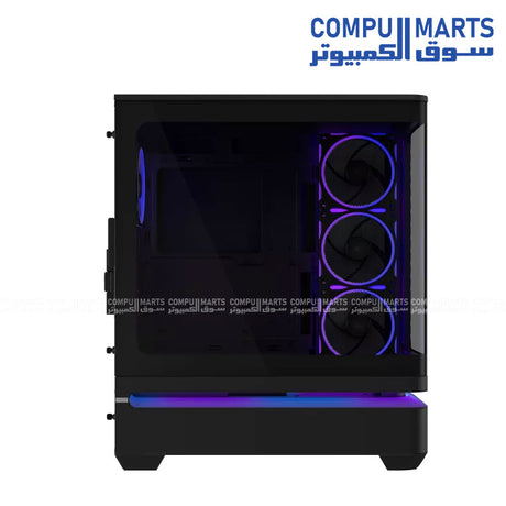 ASUS Prime AP304 ARGB Black gaming case interior