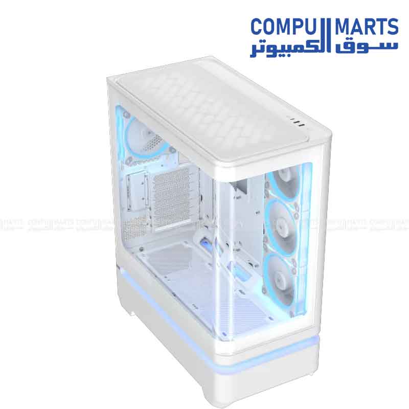 ASUS Prime AP304 ARGB ATX mid-tower gaming PC case design