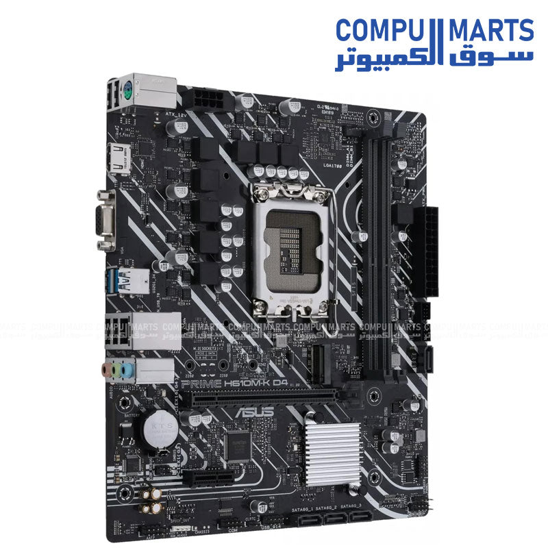 ASUS -Prime- H610M-R D4 -Micro-ATX -motherboard- top

