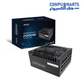 ASUS Pro WS 2200W Platinum PSU ATX 3.1 80 Plus Platinum Workstation Power Supply Egypt