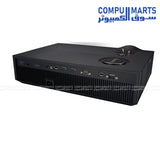 DLP LED projector featuring 1920x1080 resolution 4K input support and 4 corner keystone correction for flexible projection setups