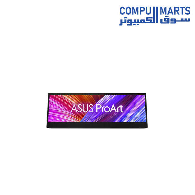 ASUS ProArt Display PA147CDV touch monitor with 14 inch IPS panel, 1920x550 resolution, dual USB-C DP Alt Mode connectivity, and 100 percent sRGB color space available at Compumarts Egypt