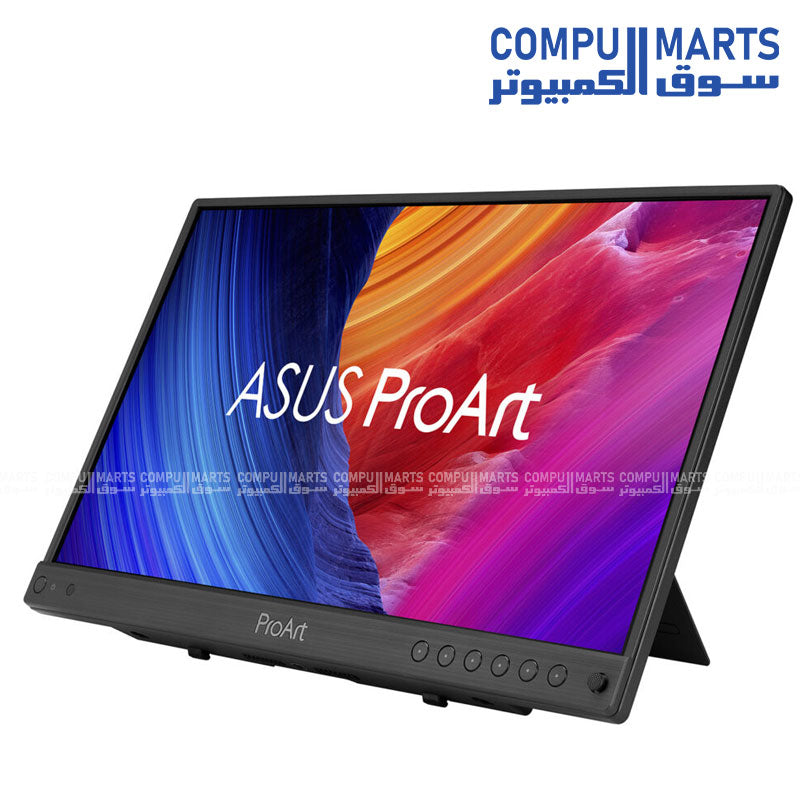 ASUS -ProArt -PA16USV -15.6″- 4K-portable -monitor- on stand
