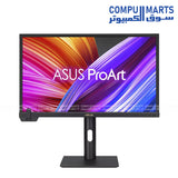 ASUS ProArt Display PA24US professional monitor with 23.6-inch 4K UHD IPS panel, HDR10, HLG, built-in motorized colorimeter, 99% Adobe RGB, and USB-C PD 80W available in Egypt